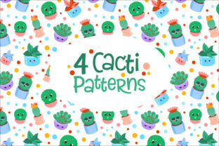 4 Cacti Seamless Vector Patterns: A Creative Resource for Designers and Makers