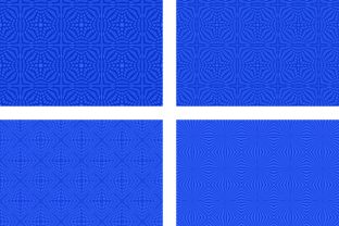 4 Seamless Blue Geometric Patterns: A Design Resource for Modern Creatives