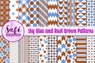 Discover the Beauty of Sky Blue and Rust Brown Patterns