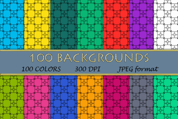 Exploring the Versatility of 100 Geometric Patterns-079 and Their Integration with Digital Papers in 100 Colors