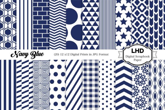 Navy Blue Digital Paper