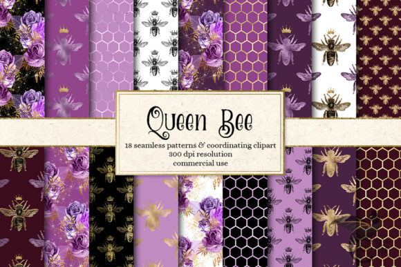 Queen Bee Digital Paper