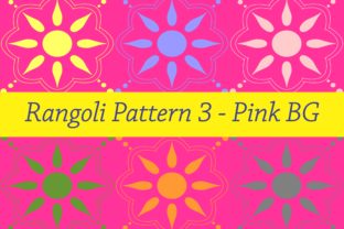Rangoli Patterns 3 - Pink BG: A Versatile Design Resource for Creative and Practical Applications