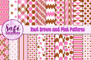 Rust Brown and Pink Patterns: A Versatile Design Resource