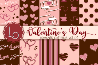 Valentine’s Day Romantic Patterns Vol. 03: A Versatile Resource for Creative Projects
