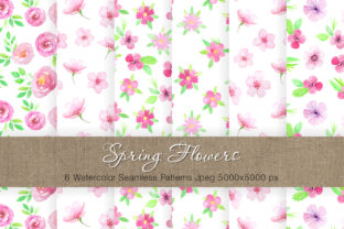 Watercolor Floral Patterns Vol.2: A Delicate Springtime Design Collection